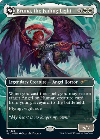 Bruna, the Fading Light // Brisela, Voice of Nightmares, Magic: The Gathering card