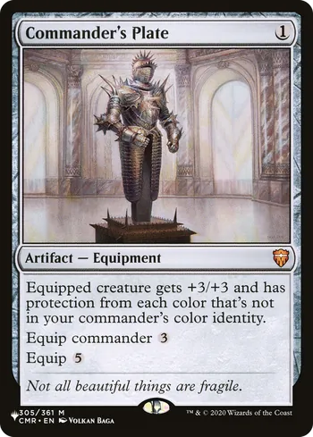 Commander's Plate, Magic: The Gathering card