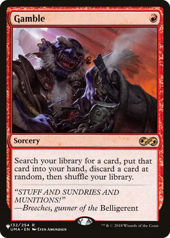Gamble, Magic: The Gathering card