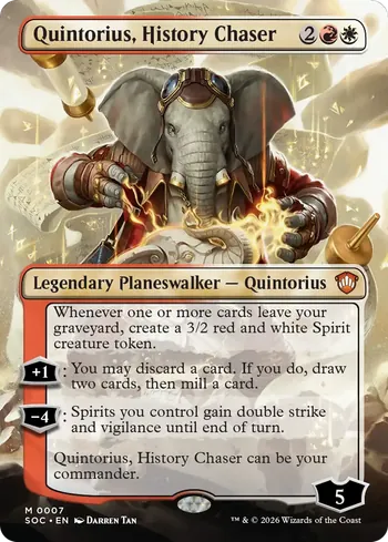 Quintorius, History Chaser, Magic: The Gathering card