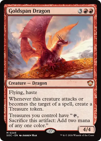 Goldspan Dragon, Magic: The Gathering card