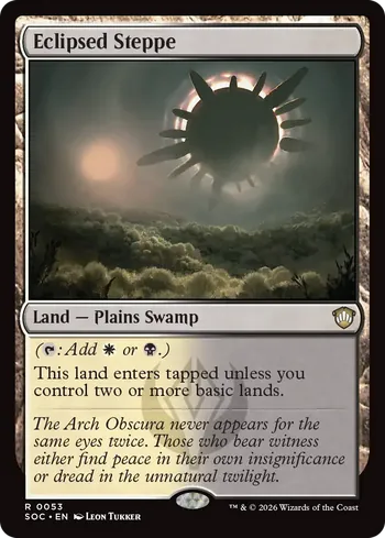 Eclipsed Steppe, Magic: The Gathering Karte