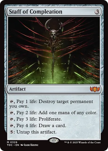 Staff of Compleation, Magic: The Gathering card