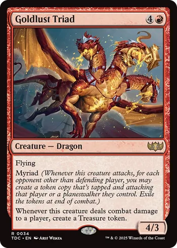 Goldlust Triad, Magic: The Gathering card