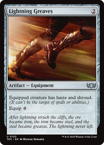 Lightning Greaves, Magic: The Gathering card