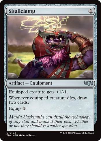 Skullclamp, Magic: The Gathering card