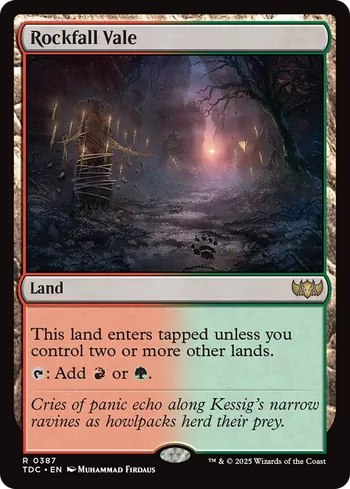 Rockfall Vale, Magic: The Gathering card