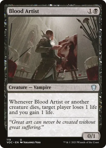 Blood Artist, Magic: The Gathering card