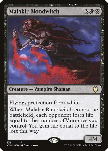Malakir Bloodwitch, Magic: The Gathering card