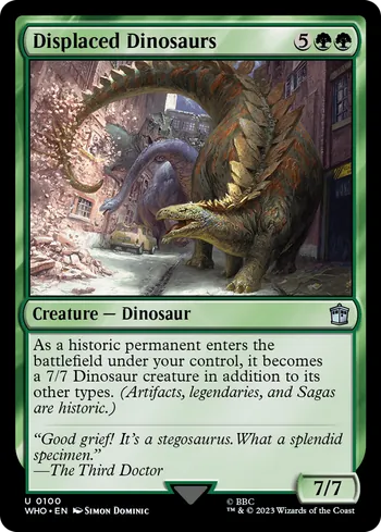 Displaced Dinosaurs, Magic: The Gathering card