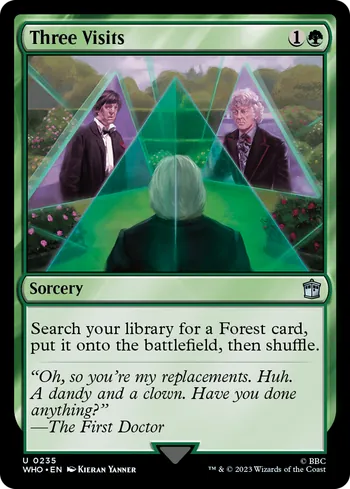 Three Visits, Magic: The Gathering card