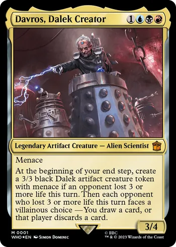 Davros, Dalek Creator, Magic: The Gathering card
