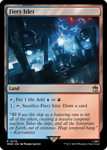 Fiery Islet, Magic: The Gathering card
