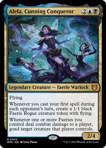 Alela, Cunning Conqueror, Magic: The Gathering card