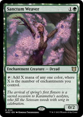 Sanctum Weaver, Magic: The Gathering card
