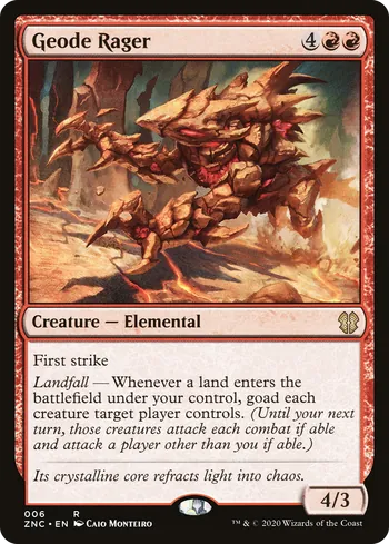 Geode Rager, Magic: The Gathering card