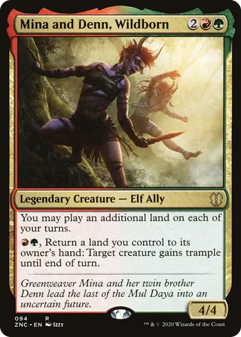 Mina and Denn, Wildborn, Magic: The Gathering card